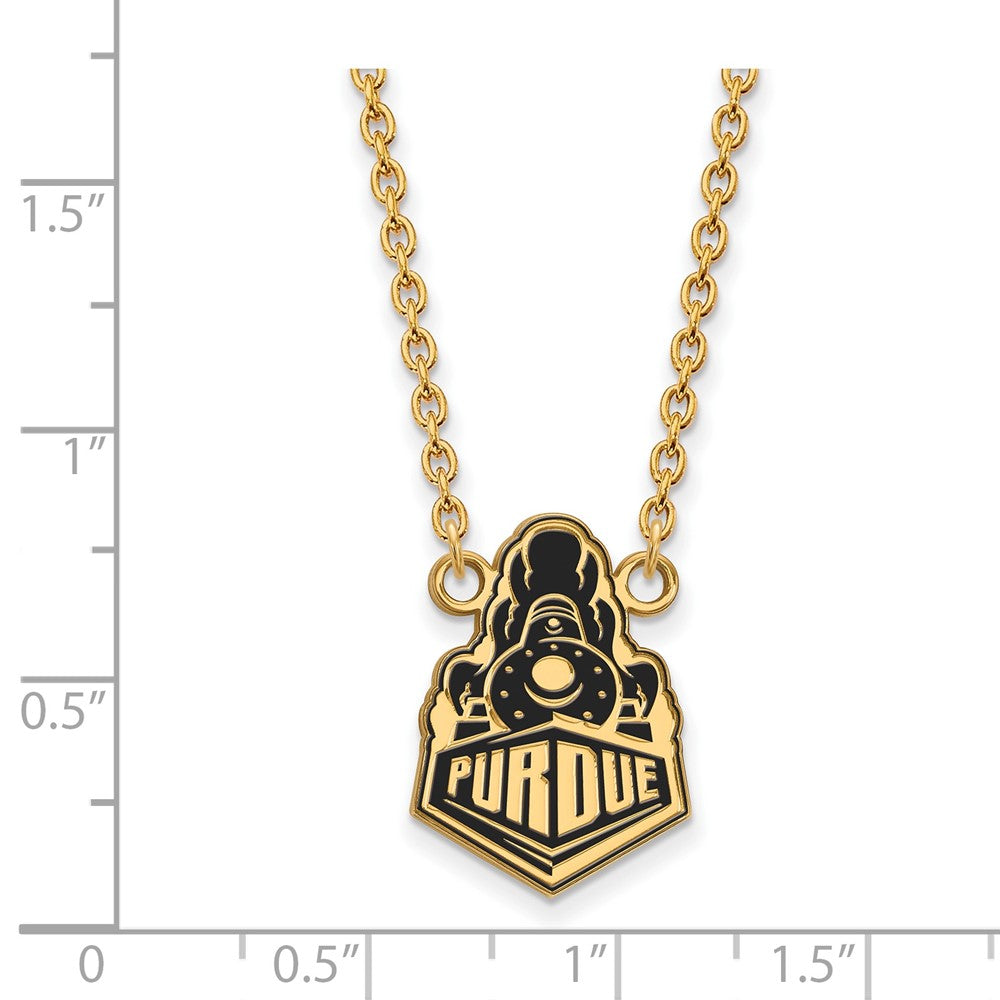 gold-plated-sterling-silver-logoart-purdue-university-boilermakers-train-logo-large-enameled-pendant-18-inch-necklace-gp051pu-18