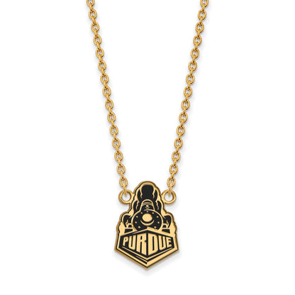 gold-plated-sterling-silver-logoart-purdue-university-boilermakers-train-logo-large-enameled-pendant-18-inch-necklace-gp051pu-18