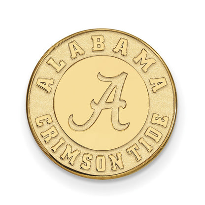 14K Yellow Gold Gold LogoArt University of Alabama Crimson Tide Lapel Pin