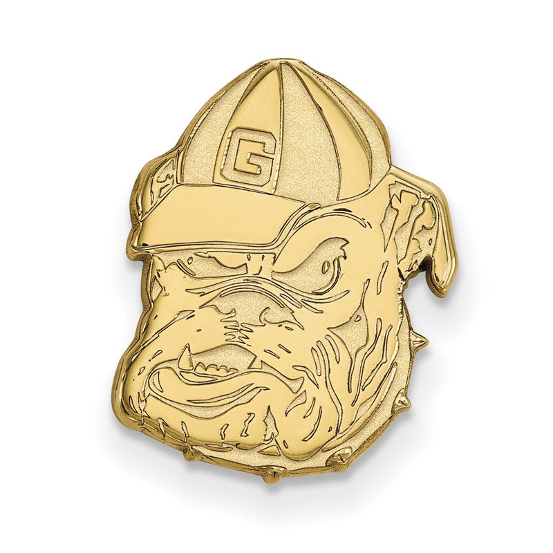 14K Yellow Gold Gold LogoArt University of Georgia Bulldog Lapel Pin