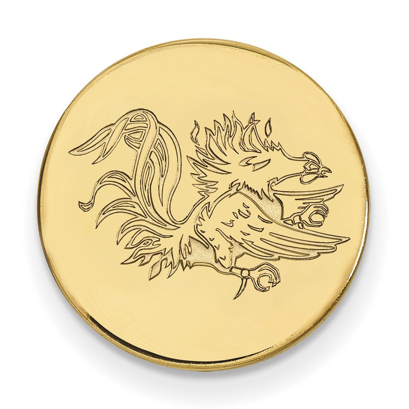 14K Yellow Gold Gold LogoArt University of South Carolina Gamecock Lapel Pin