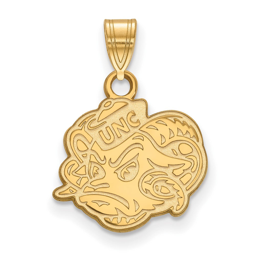 14K Yellow Gold Logoart University Of North Carolina Ram Small Pendant