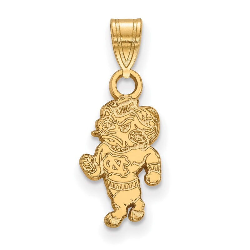 10K Yellow Gold Logoart University Of North Carolina Ram Small Pendant