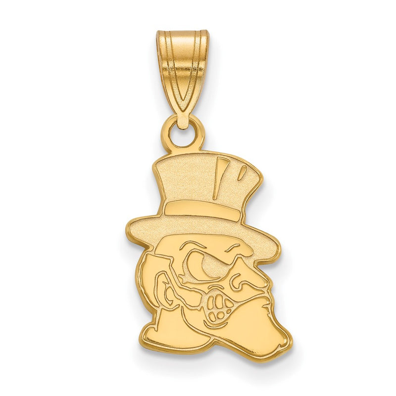 10K Yellow Gold Logoart Wake Forest University Demon Deacon Medium Pendant