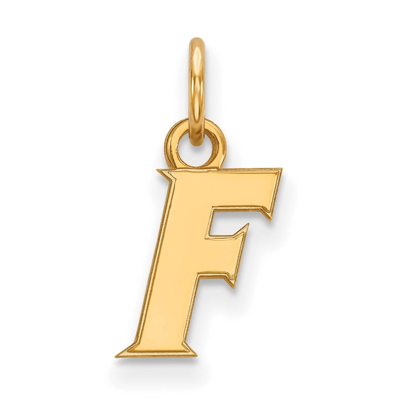 10K Yellow Gold Logoart University Of Florida Letter F Extra Small Pendant