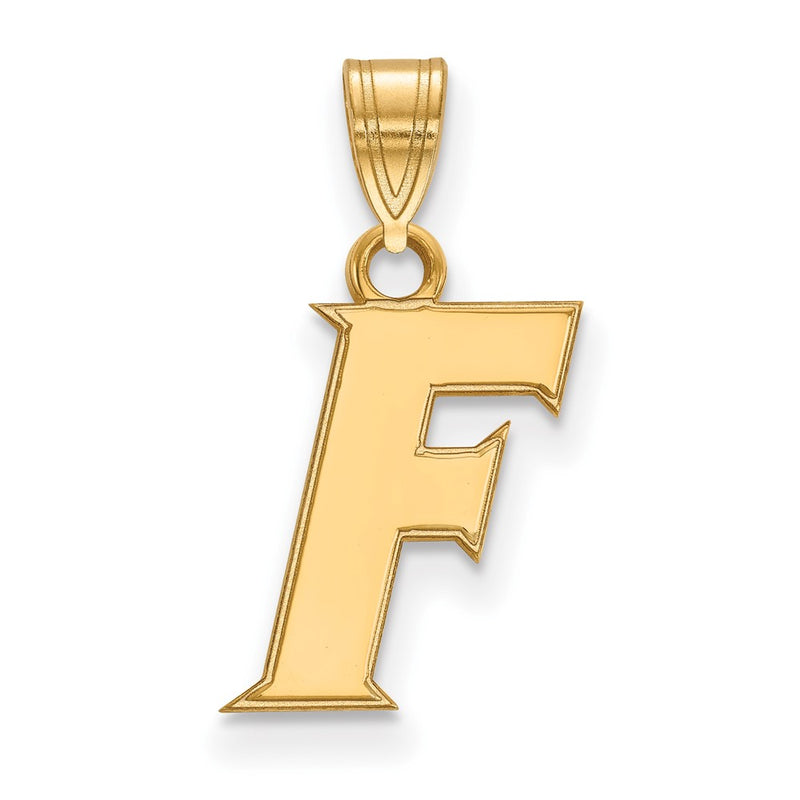 10K Yellow Gold Logoart University Of Florida Letter F Small Pendant