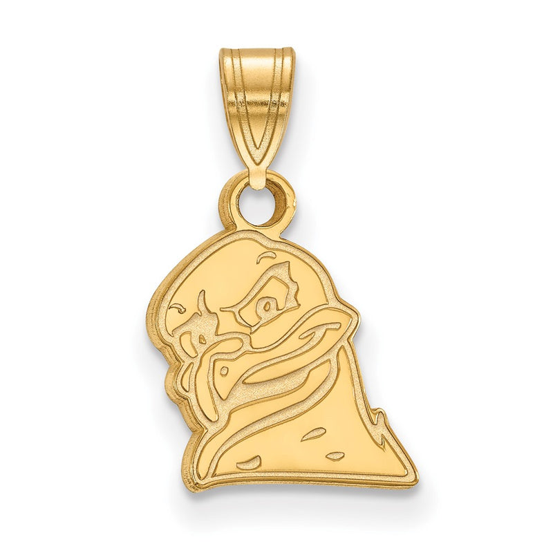 10K Yellow Gold Logoart Virginia Tech Hokiebird Small Pendant
