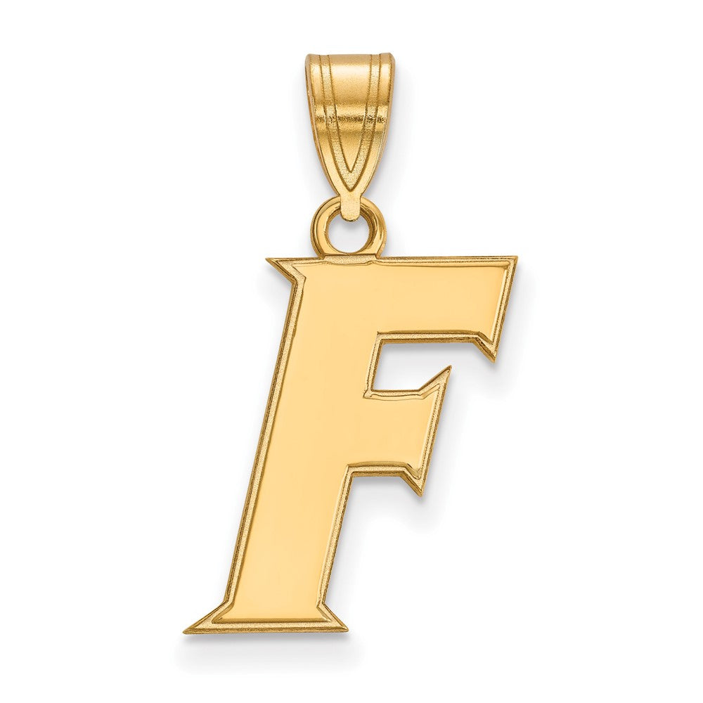 10K Yellow Gold Logoart University Of Florida Letter F Medium Pendant