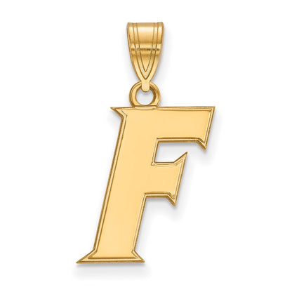 10K Yellow Gold Logoart University Of Florida Letter F Medium Pendant