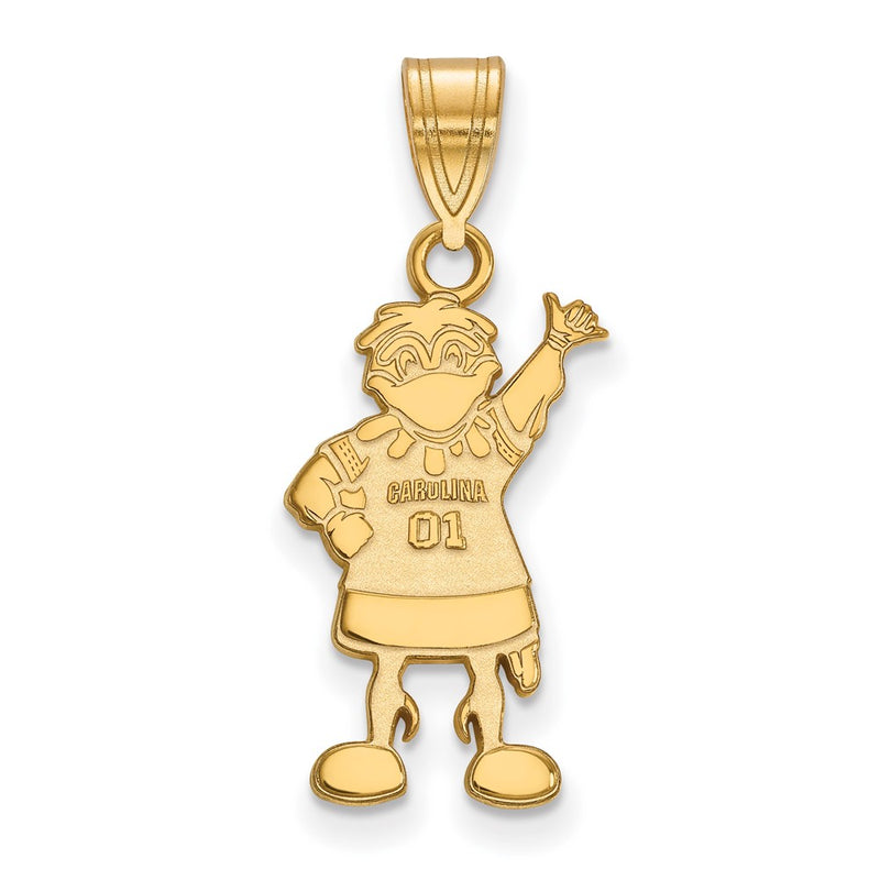 14K Yellow Gold Logoart University Of South Carolina Mascot Large Pendant