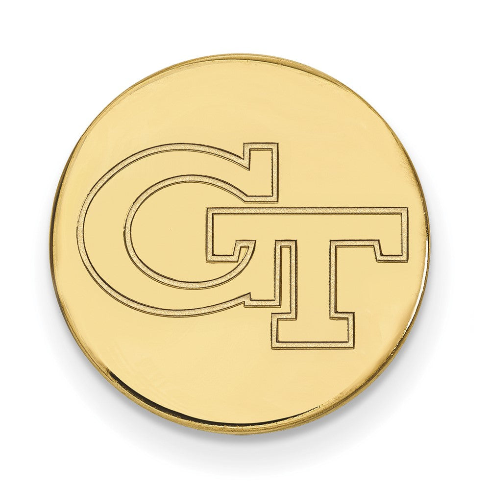 14K Yellow Gold Gold LogoArt Georgia Institute of Technology G-T Lapel Pin