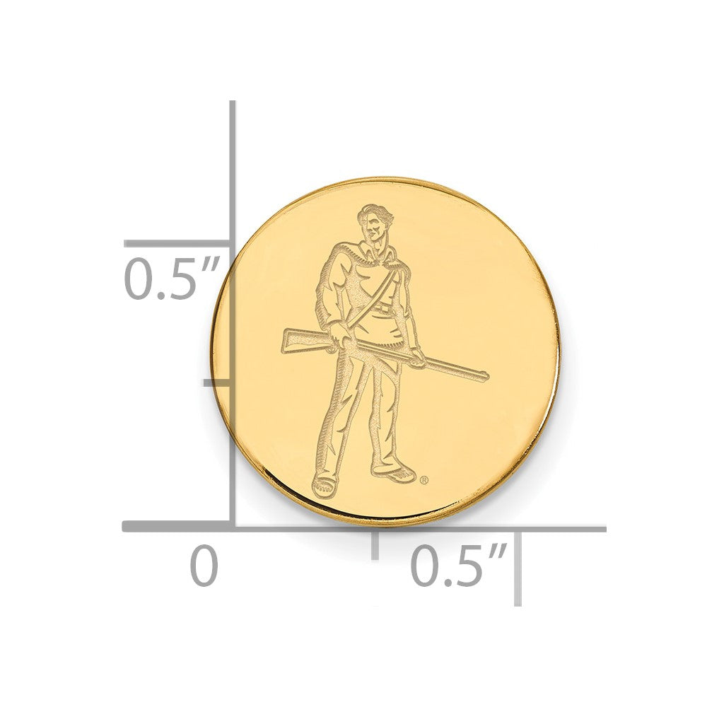 14K Yellow Gold Gold LogoArt West Virginia University Mountaineer Lapel Pin