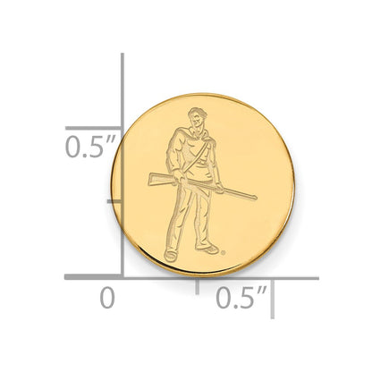 14K Yellow Gold Gold LogoArt West Virginia University Mountaineer Lapel Pin