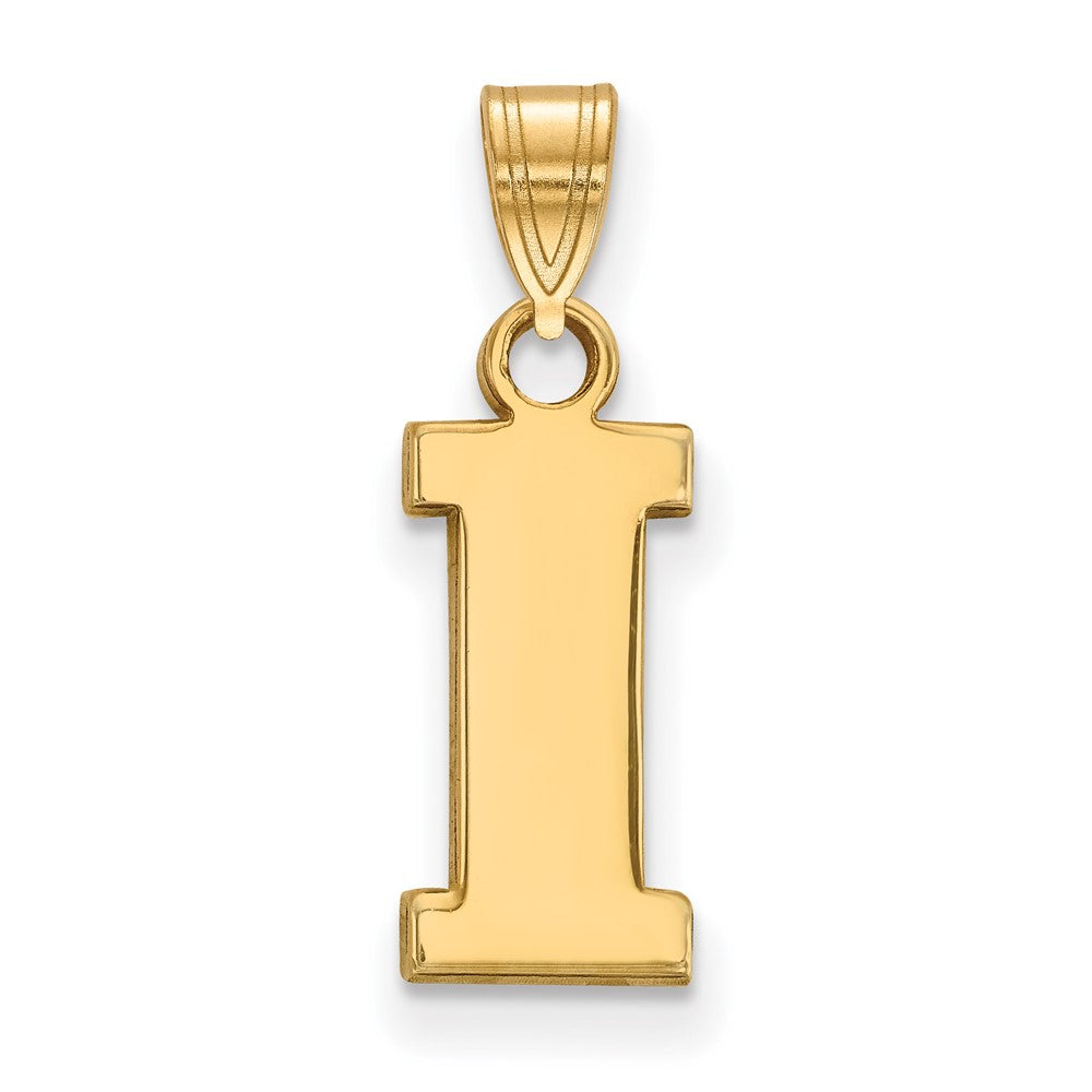 10K Yellow Gold Logoart University Of Iowa Letter I Small Pendant