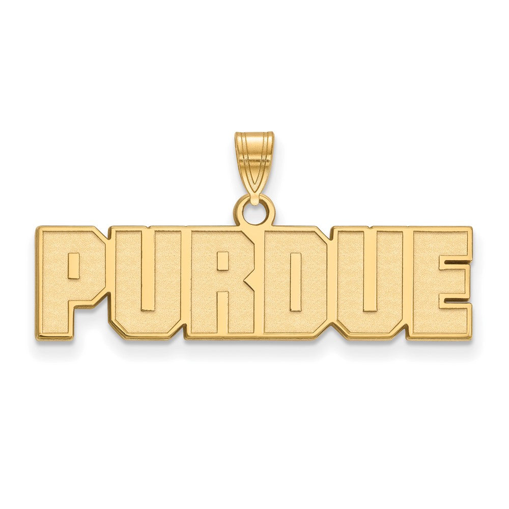 10K Yellow Gold Logoart Purdue University Block Type Small Pendant