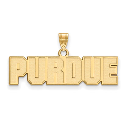 10K Yellow Gold Logoart Purdue University Block Type Small Pendant