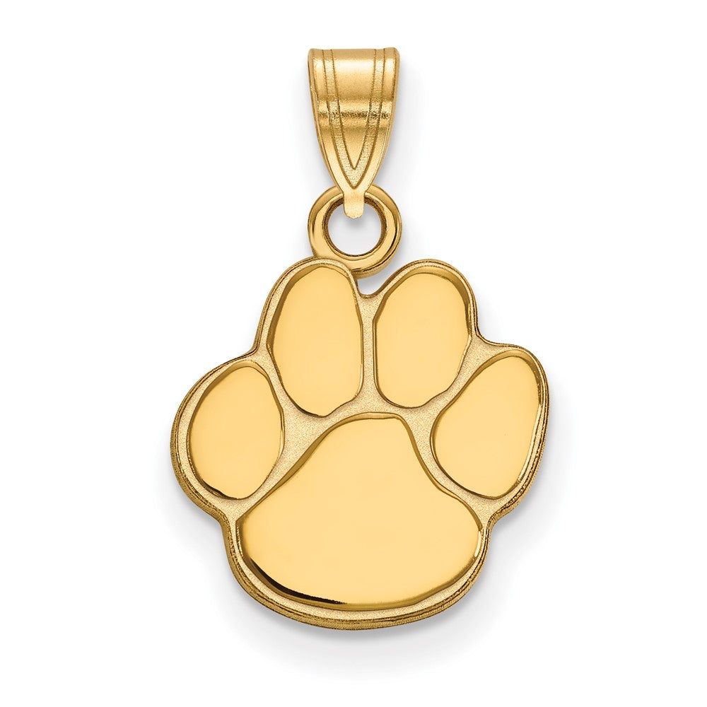 10K Yellow Gold Logoart Auburn University Tiger Paw Small Pendant