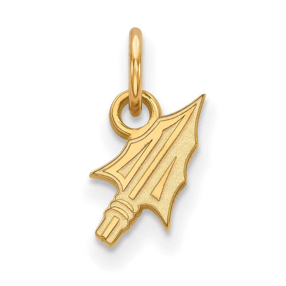 14K Yellow Gold Logoart Florida State University Arrow Extra Small Pendant