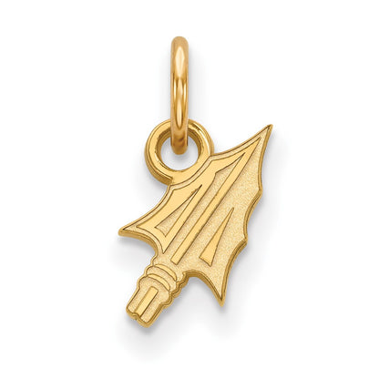 14K Yellow Gold Logoart Florida State University Arrow Extra Small Pendant