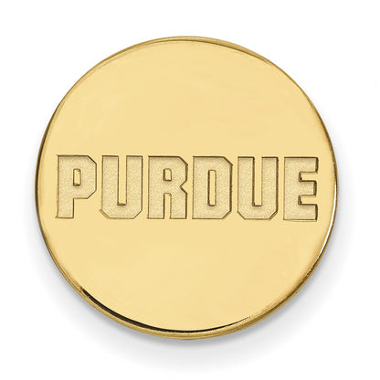 14K Yellow Gold Gold LogoArt Purdue University Block Type Lapel Pin