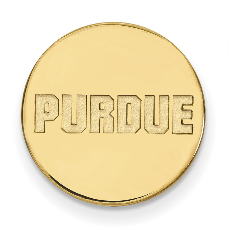 14K Yellow Gold Gold LogoArt Purdue University Block Type Lapel Pin