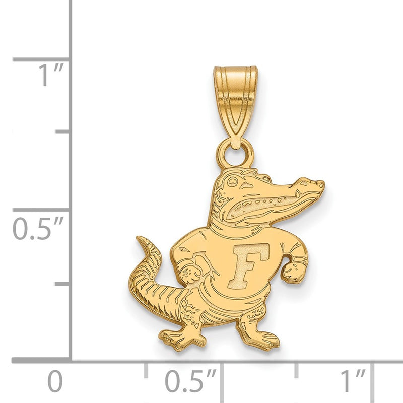 14K Yellow Gold Logoart University Of Florida Gator Medium Pendant