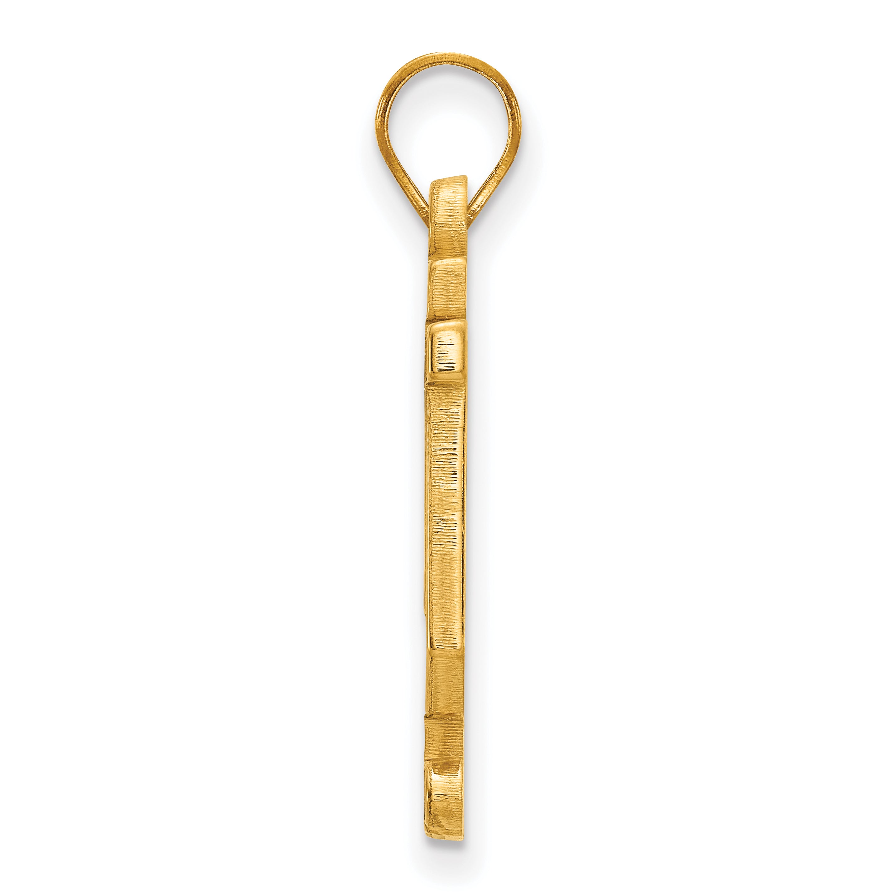 Gold Plated Sterling Silver Logoart Indiana University I U Large Enameled Pendant