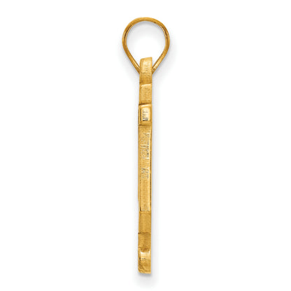 Gold Plated Sterling Silver Logoart Indiana University I U Large Enameled Pendant