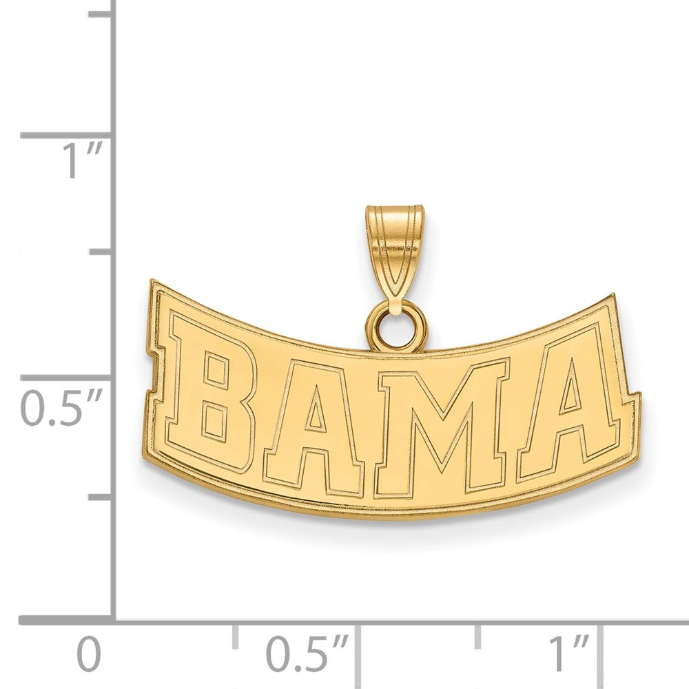 10K Yellow Gold Logoart University Of Alabama Medium Pendant