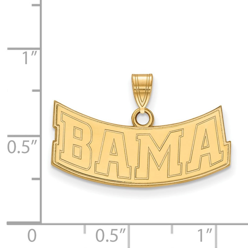 10K Yellow Gold Logoart University Of Alabama Medium Pendant