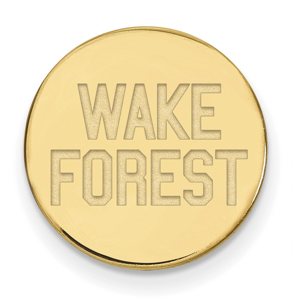 14K Yellow Gold Gold LogoArt Wake Forest University W-F Deacon Lapel Pin