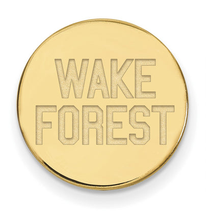 14K Yellow Gold Gold LogoArt Wake Forest University W-F Deacon Lapel Pin