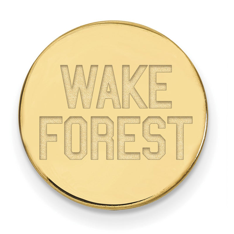 14K Yellow Gold Gold LogoArt Wake Forest University W-F Deacon Lapel Pin