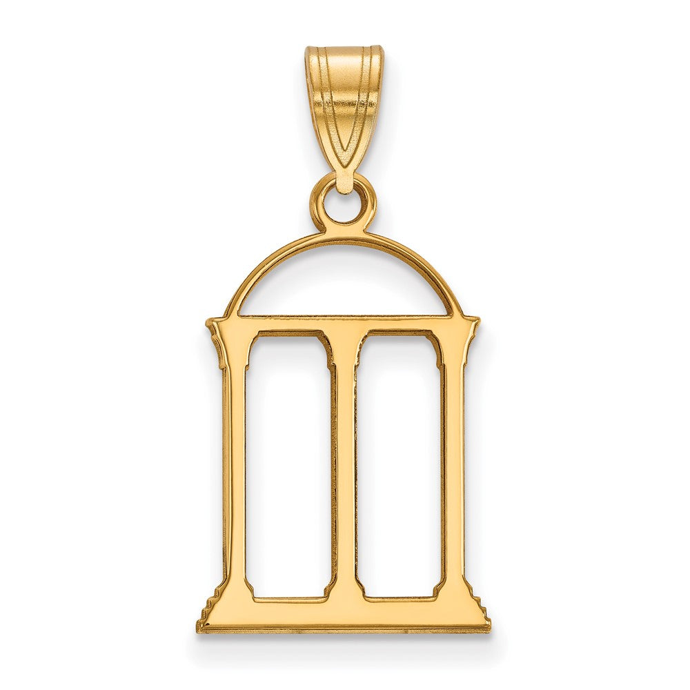 Gold Plated Sterling Silver Logoart University Of Georgia Arch Large Pendant