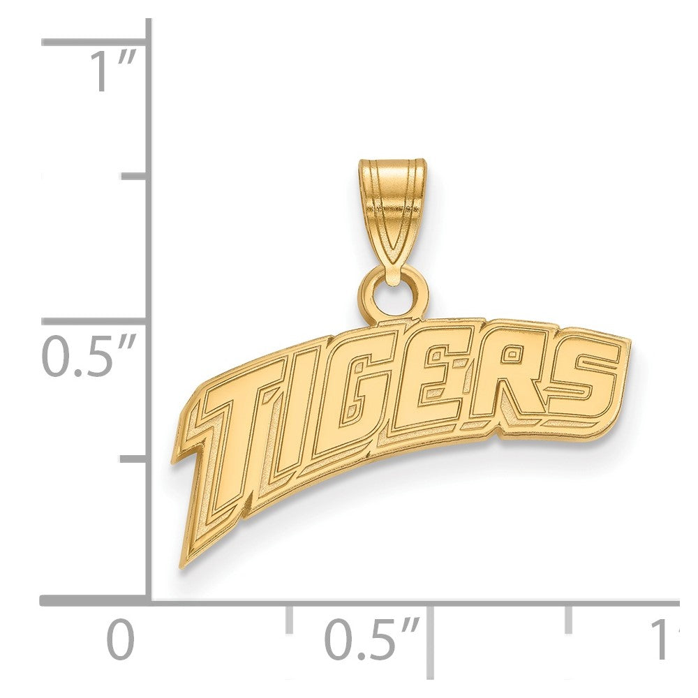10K Yellow Gold Logoart Louisiana State University Tigers Small Pendant
