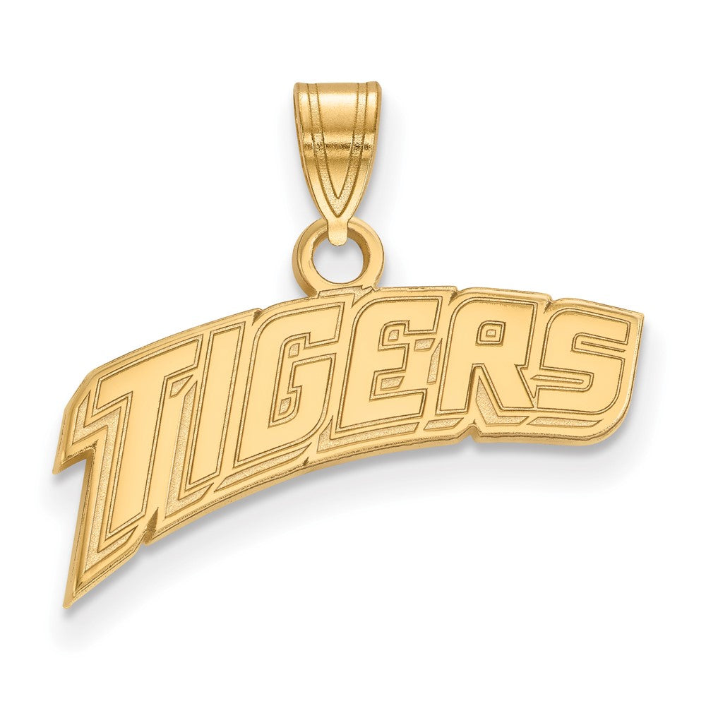 10K Yellow Gold Logoart Louisiana State University Tigers Small Pendant