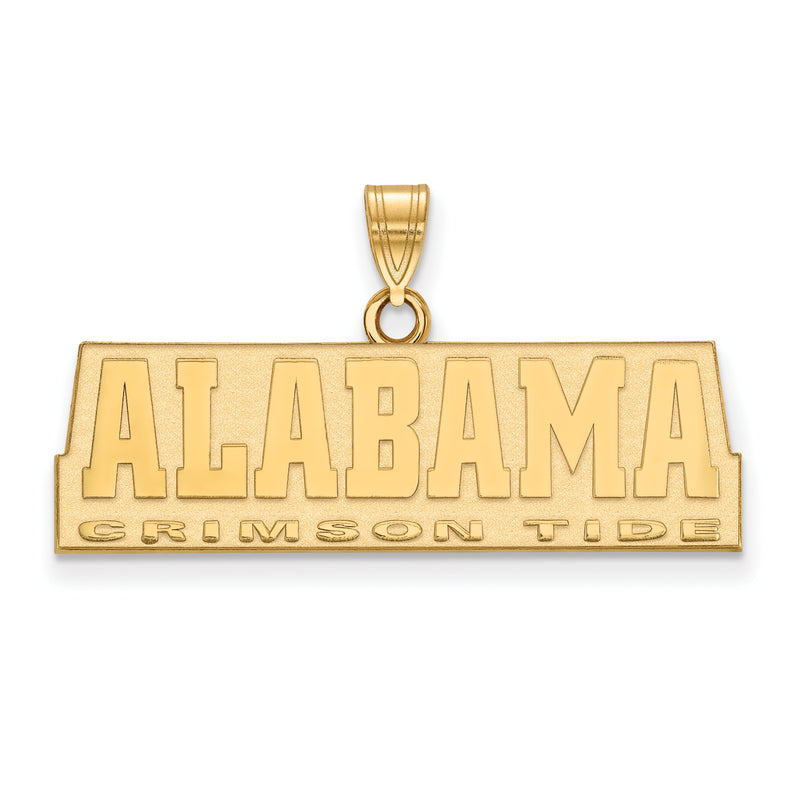 10K Yellow Gold Logoart University Of Alabama Crimson Tide Medium Pendant
