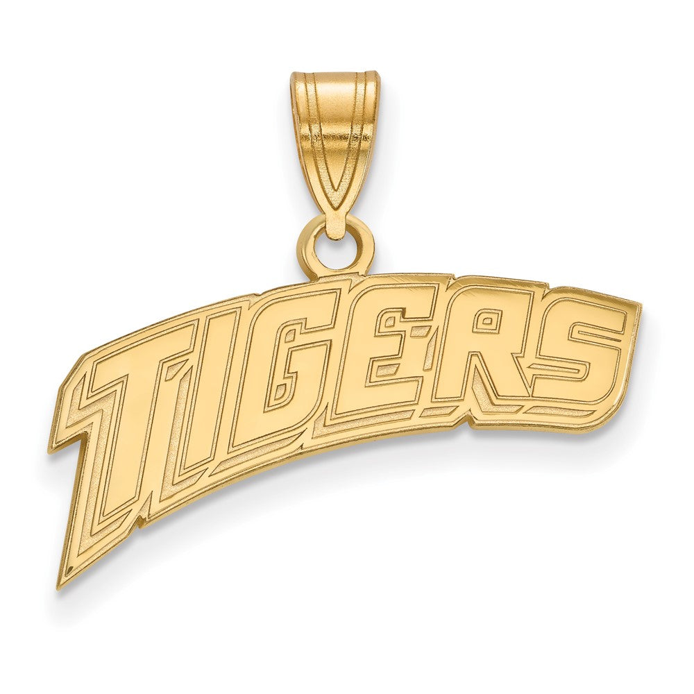 10K Yellow Gold Logoart Louisiana State University Tigers Medium Pendant