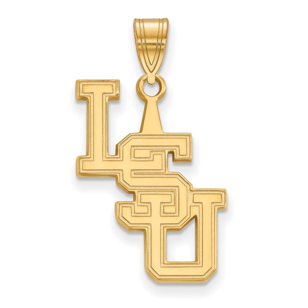 Gold Plated Sterling Silver Logoart Louisiana State University L S U Large Pendant
