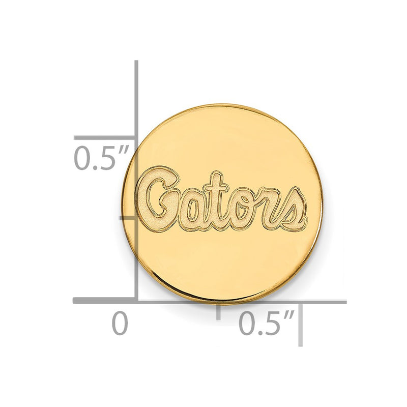 14K Yellow Gold Gold LogoArt University of Florida Gators Script Lapel Pin