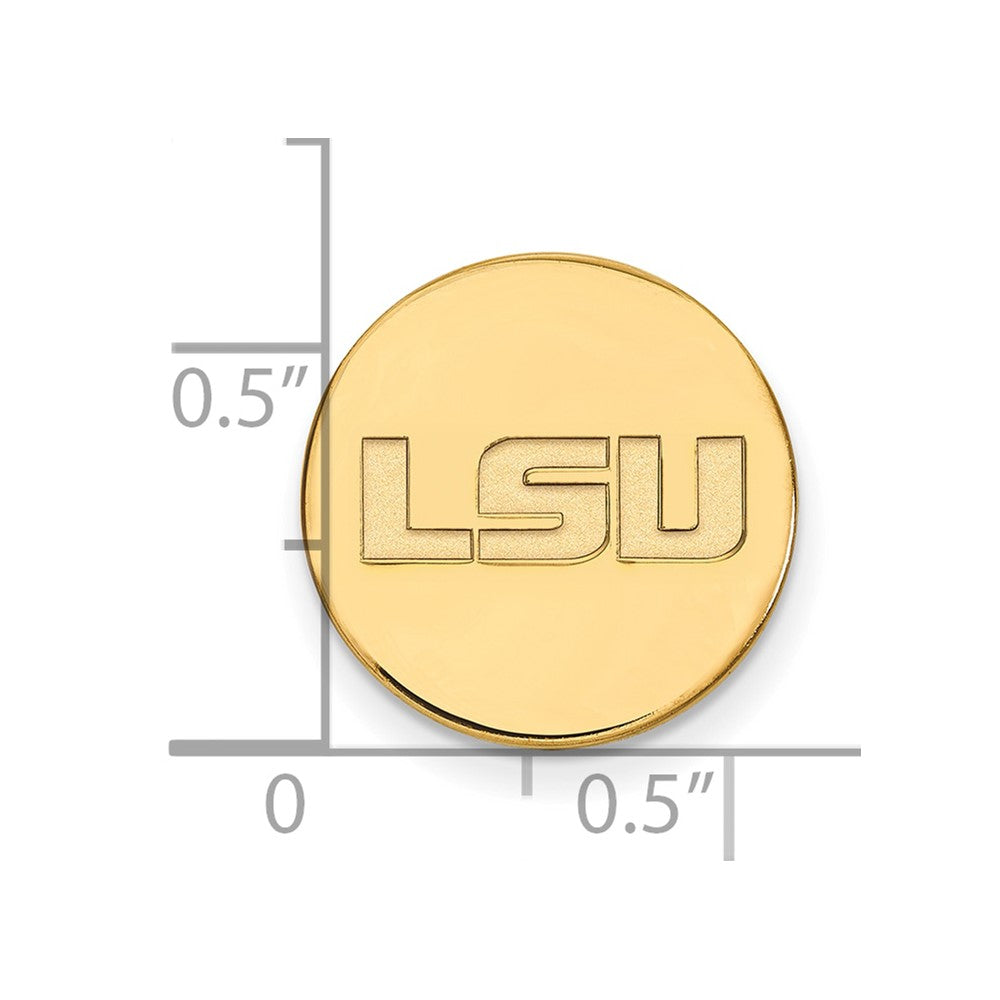14K Yellow Gold Gold Logoart Louisiana State University Lapel Pin