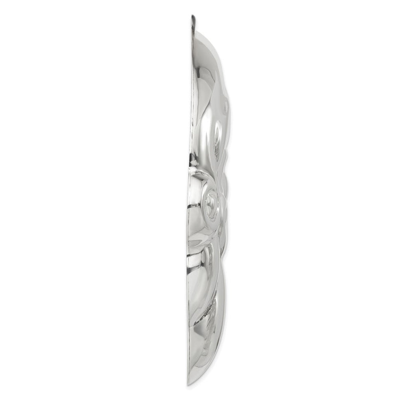 Sterling Silver Polished Hollow Santa Ornament