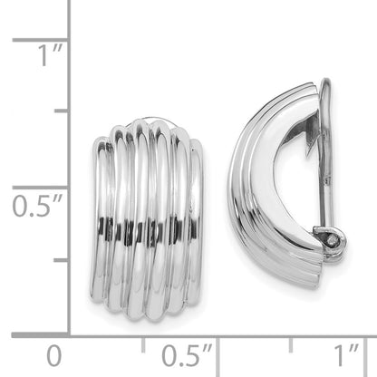 14K White Gold Non Pierced Earrings