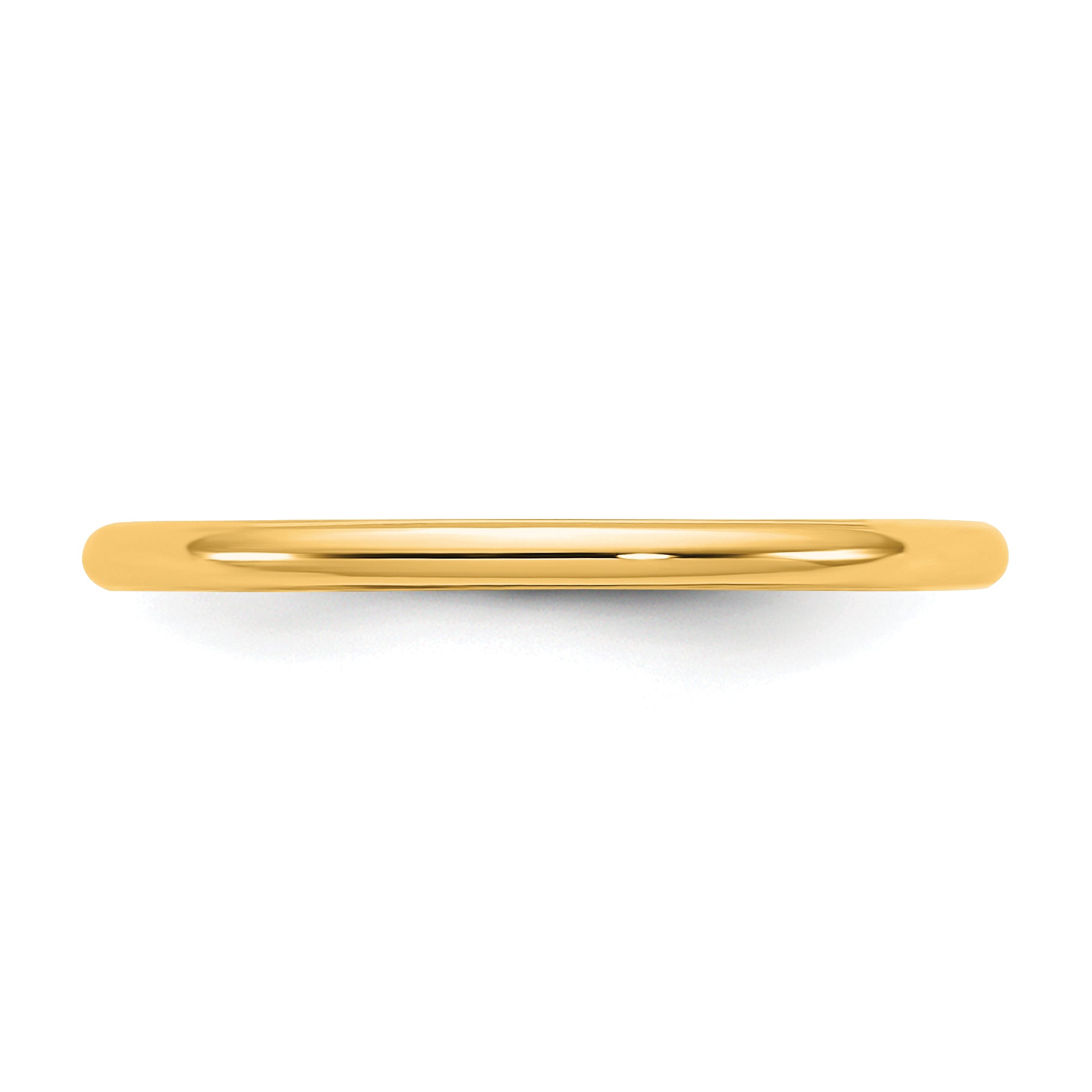 10K Yellow Gold 10Ky 1.5mm Half Round Band Size 4