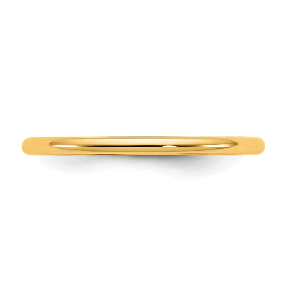 10K Yellow Gold 10Ky 1.5mm Half Round Band Size 9