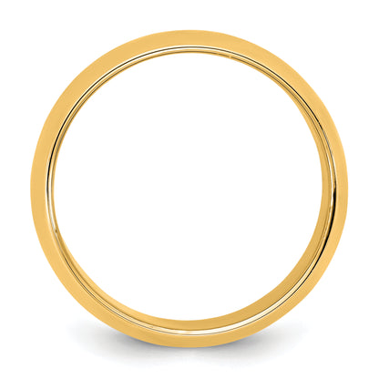 10K Yellow Gold 10Ky 3.5mm Half Round Band Size 9.5