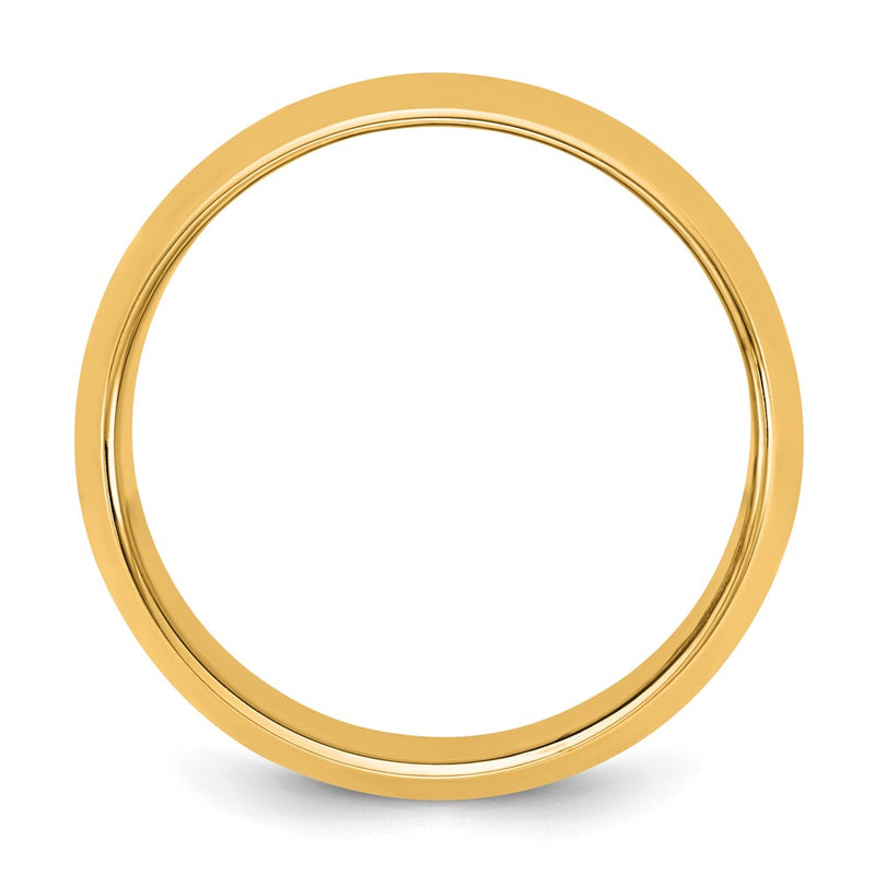 10K Yellow Gold 10Ky 11mm Half Round Band Size 14