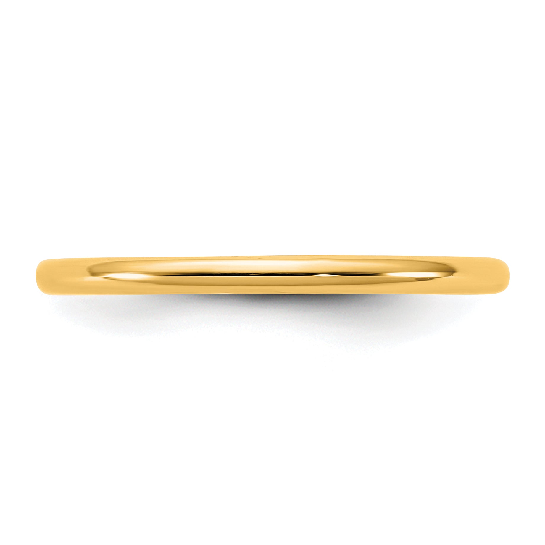 10K Yellow Gold 10Ky 1.5mm Ltw Half Round Band Size 11.5
