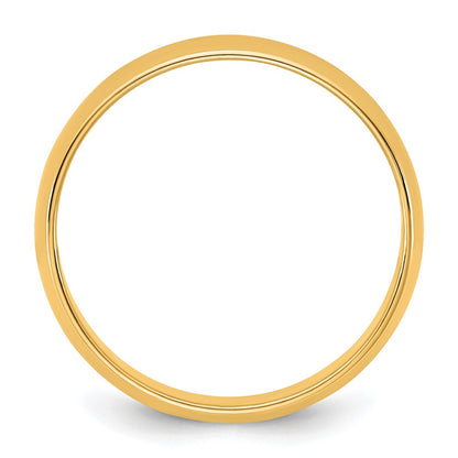 10K Yellow Gold 10Ky 5.5mm Lightweight Half Round Band Size 4
