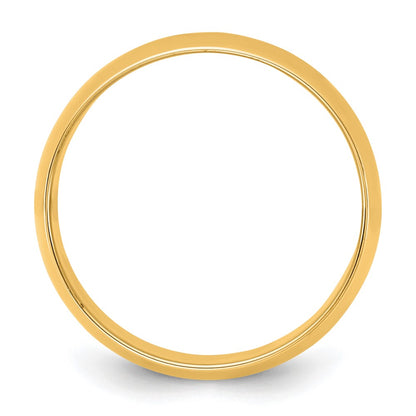 10K Yellow Gold 10Ky 8.5mm Lightweight Half Round Band Size 13.5